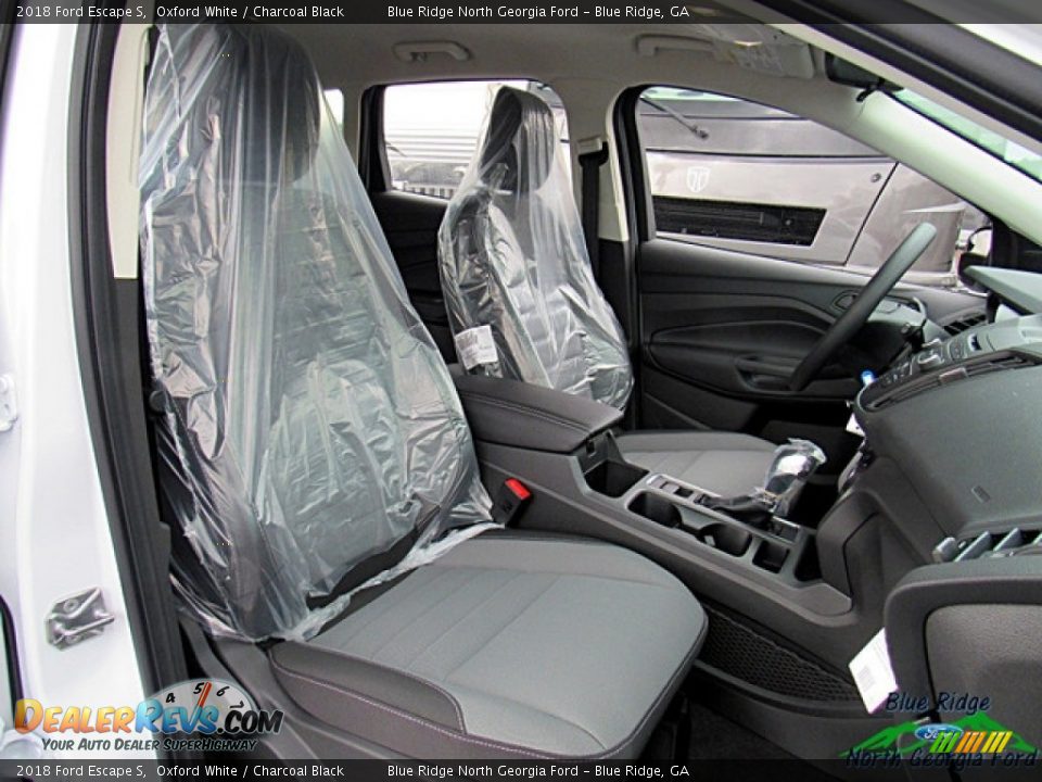 2018 Ford Escape S Oxford White / Charcoal Black Photo #11