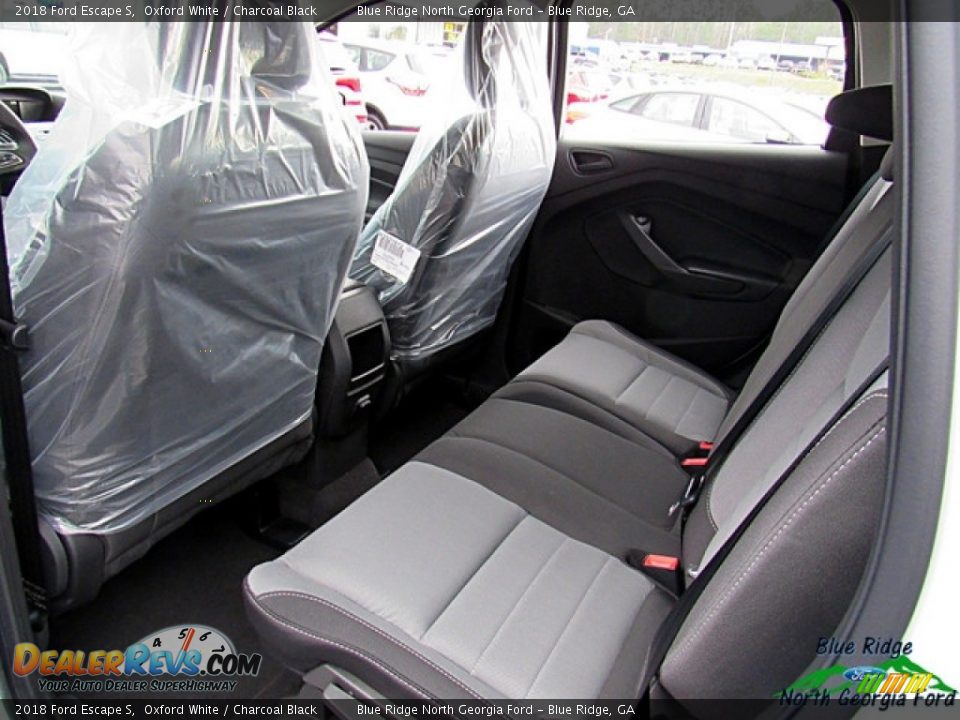 2018 Ford Escape S Oxford White / Charcoal Black Photo #12