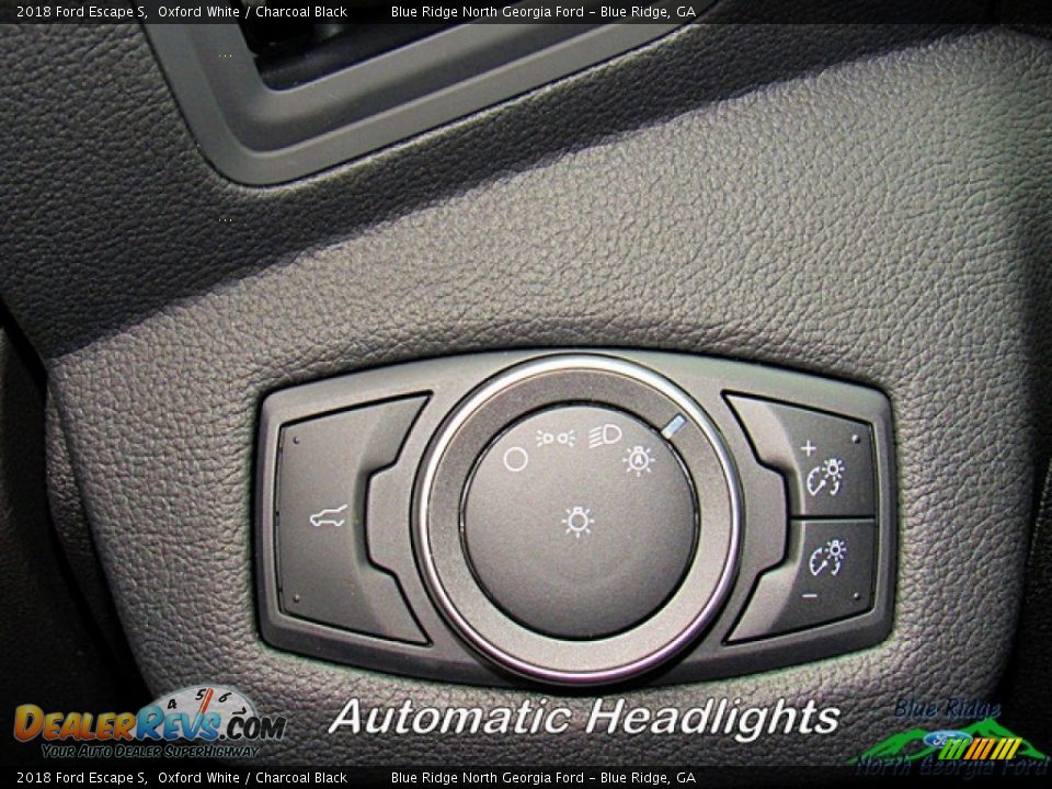 2018 Ford Escape S Oxford White / Charcoal Black Photo #20