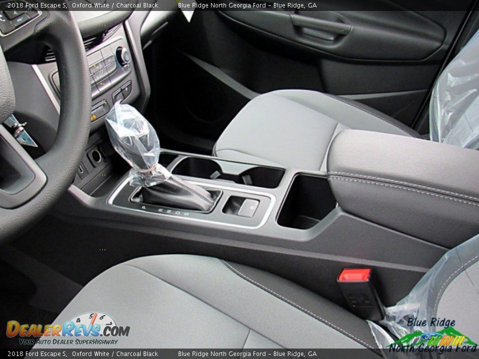 2018 Ford Escape S Oxford White / Charcoal Black Photo #21
