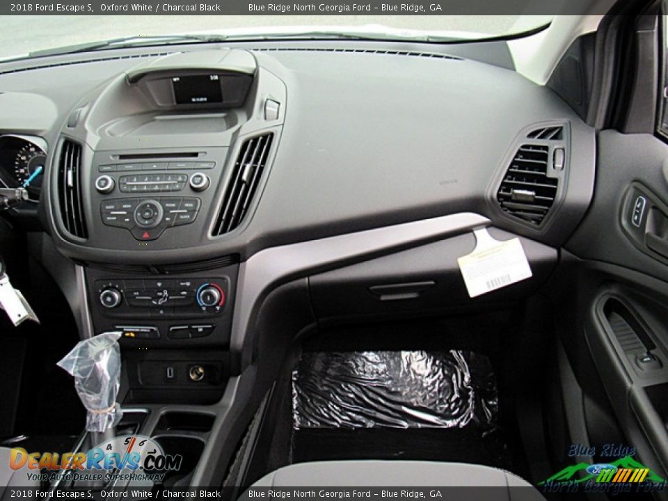 2018 Ford Escape S Oxford White / Charcoal Black Photo #24