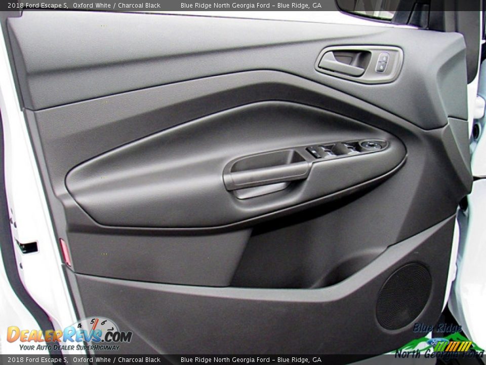2018 Ford Escape S Oxford White / Charcoal Black Photo #26