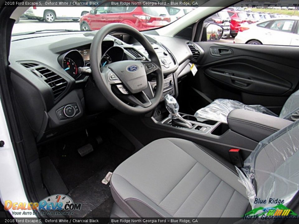 2018 Ford Escape S Oxford White / Charcoal Black Photo #27