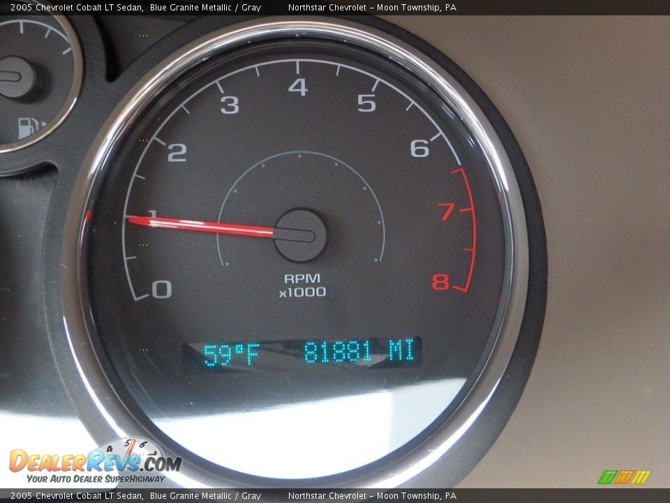 2005 Chevrolet Cobalt LT Sedan Blue Granite Metallic / Gray Photo #15