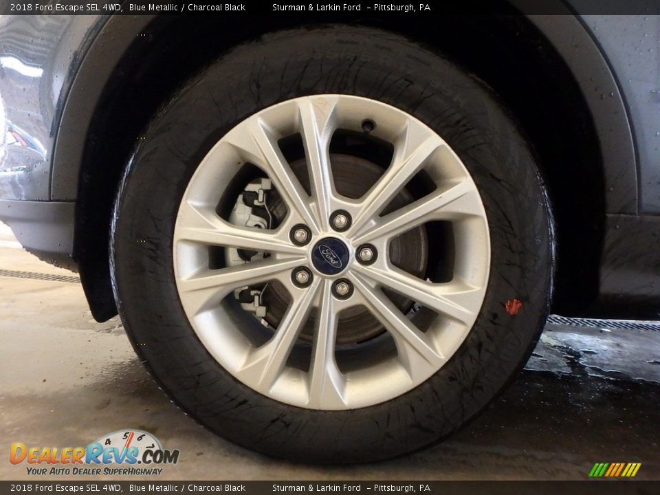 2018 Ford Escape SEL 4WD Blue Metallic / Charcoal Black Photo #5