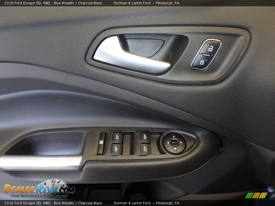2018 Ford Escape SEL 4WD Blue Metallic / Charcoal Black Photo #9