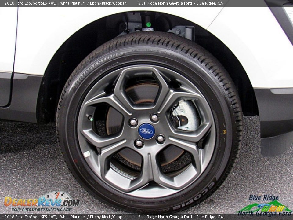 2018 Ford EcoSport SES 4WD White Platinum / Ebony Black/Copper Photo #9