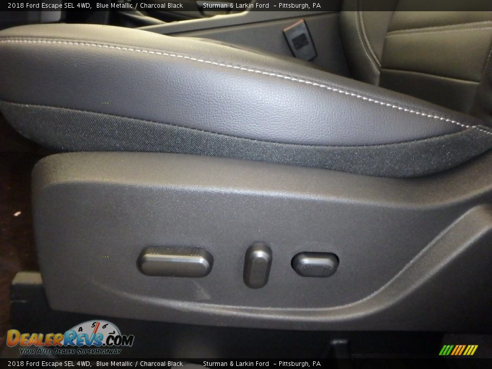 2018 Ford Escape SEL 4WD Blue Metallic / Charcoal Black Photo #11