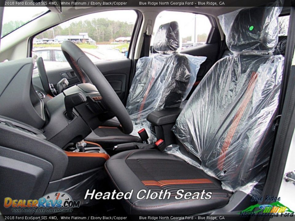 2018 Ford EcoSport SES 4WD White Platinum / Ebony Black/Copper Photo #10