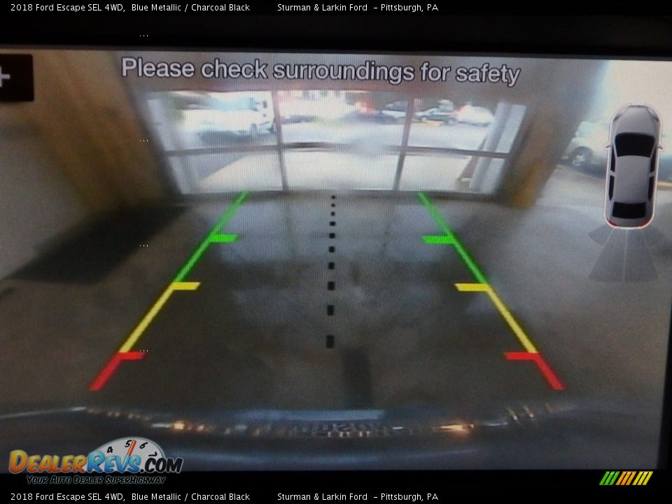 2018 Ford Escape SEL 4WD Blue Metallic / Charcoal Black Photo #14