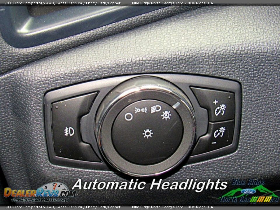 2018 Ford EcoSport SES 4WD White Platinum / Ebony Black/Copper Photo #21