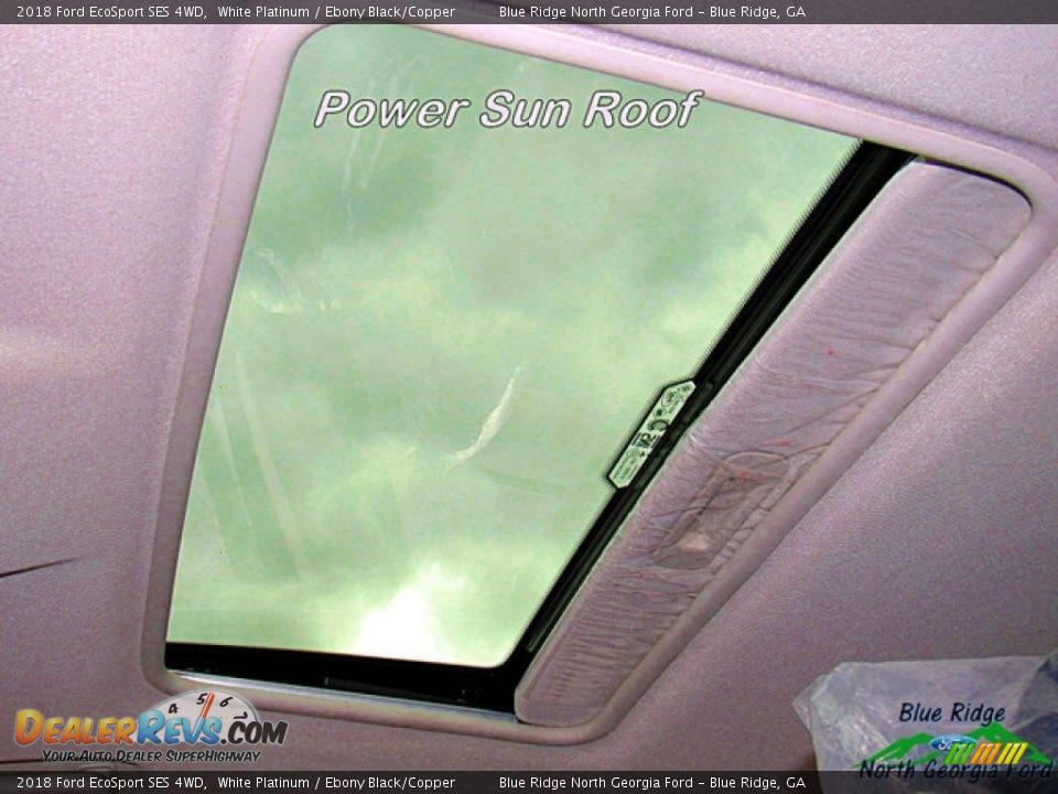 2018 Ford EcoSport SES 4WD White Platinum / Ebony Black/Copper Photo #23