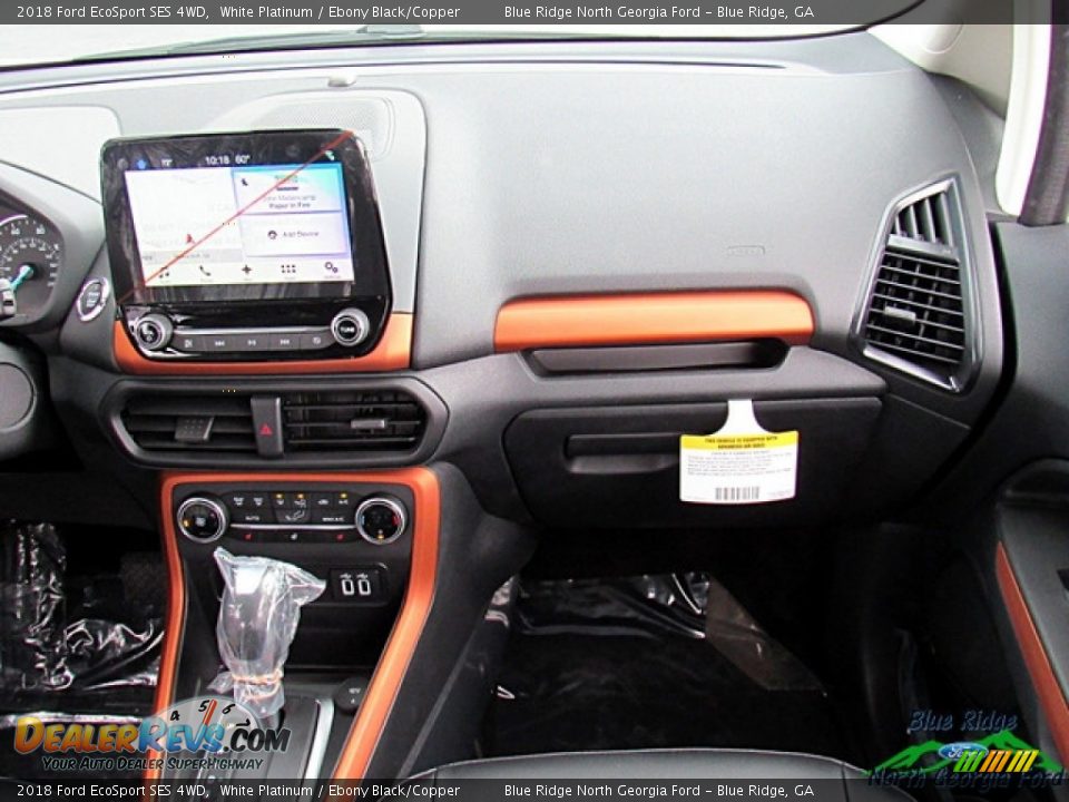 2018 Ford EcoSport SES 4WD White Platinum / Ebony Black/Copper Photo #26