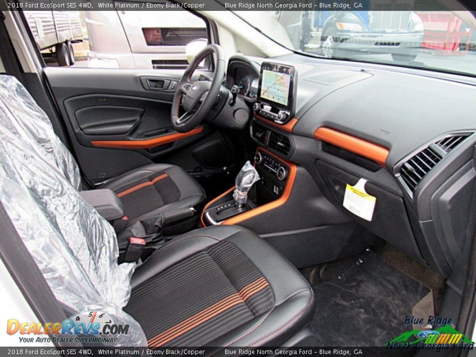 2018 Ford EcoSport SES 4WD White Platinum / Ebony Black/Copper Photo #30