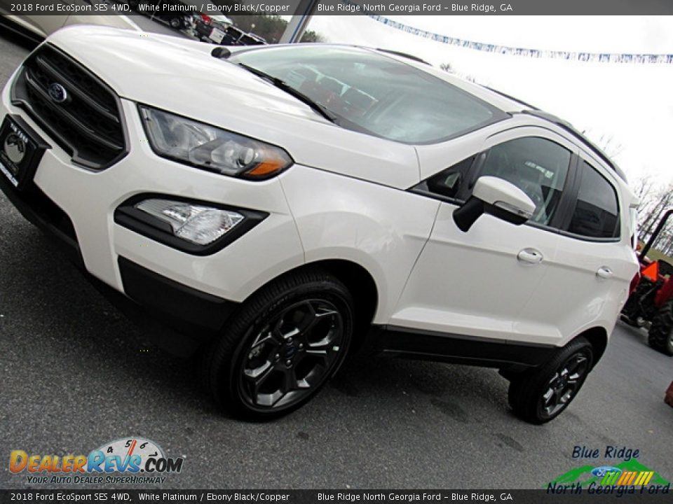 2018 Ford EcoSport SES 4WD White Platinum / Ebony Black/Copper Photo #31