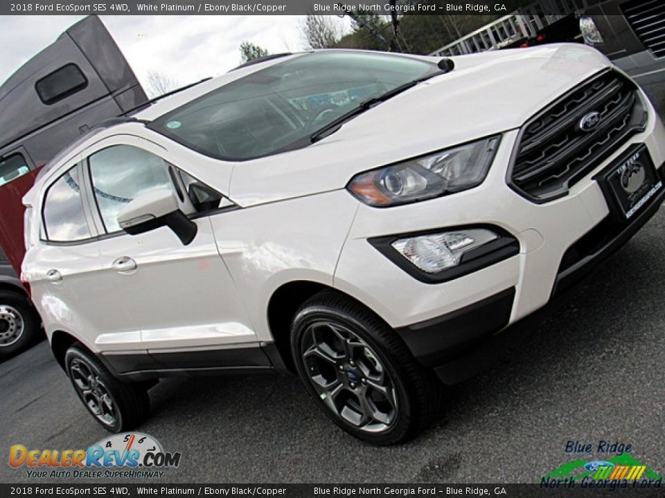 2018 Ford EcoSport SES 4WD White Platinum / Ebony Black/Copper Photo #32
