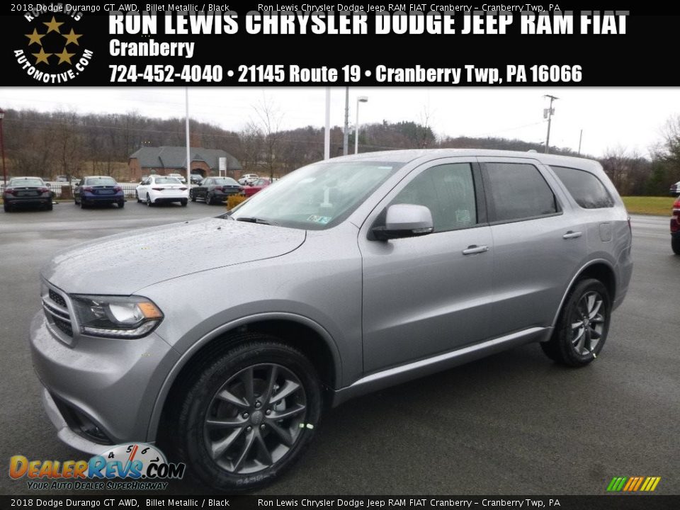 2018 Dodge Durango GT AWD Billet Metallic / Black Photo #1