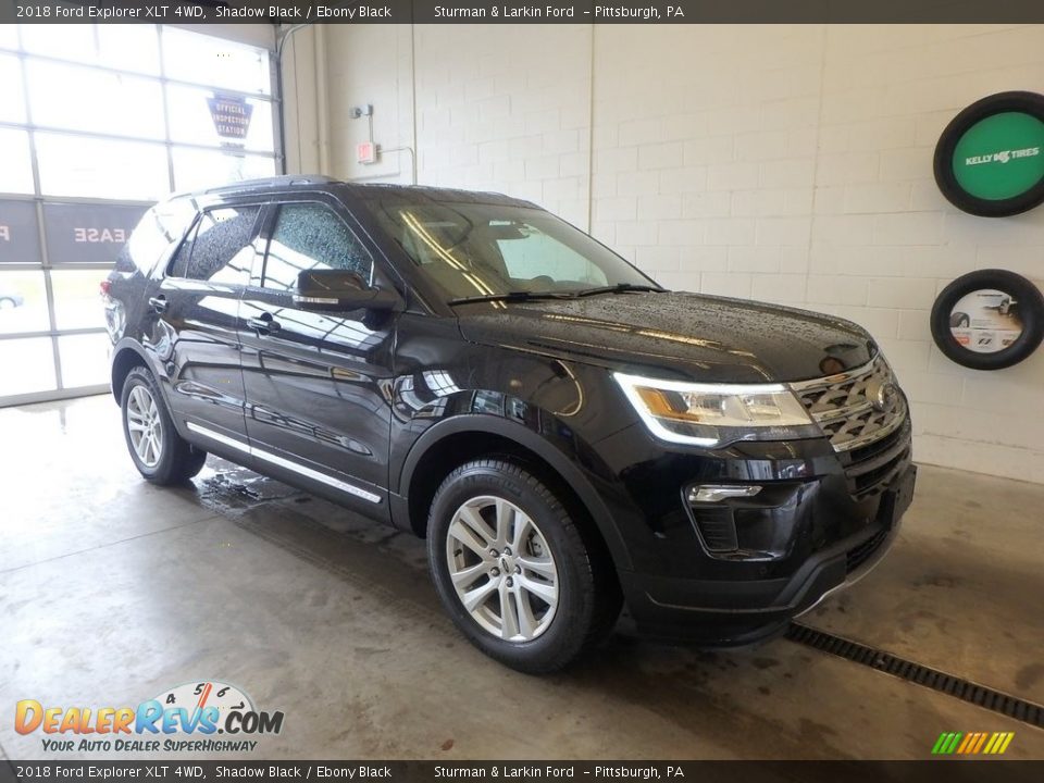 2018 Ford Explorer XLT 4WD Shadow Black / Ebony Black Photo #1