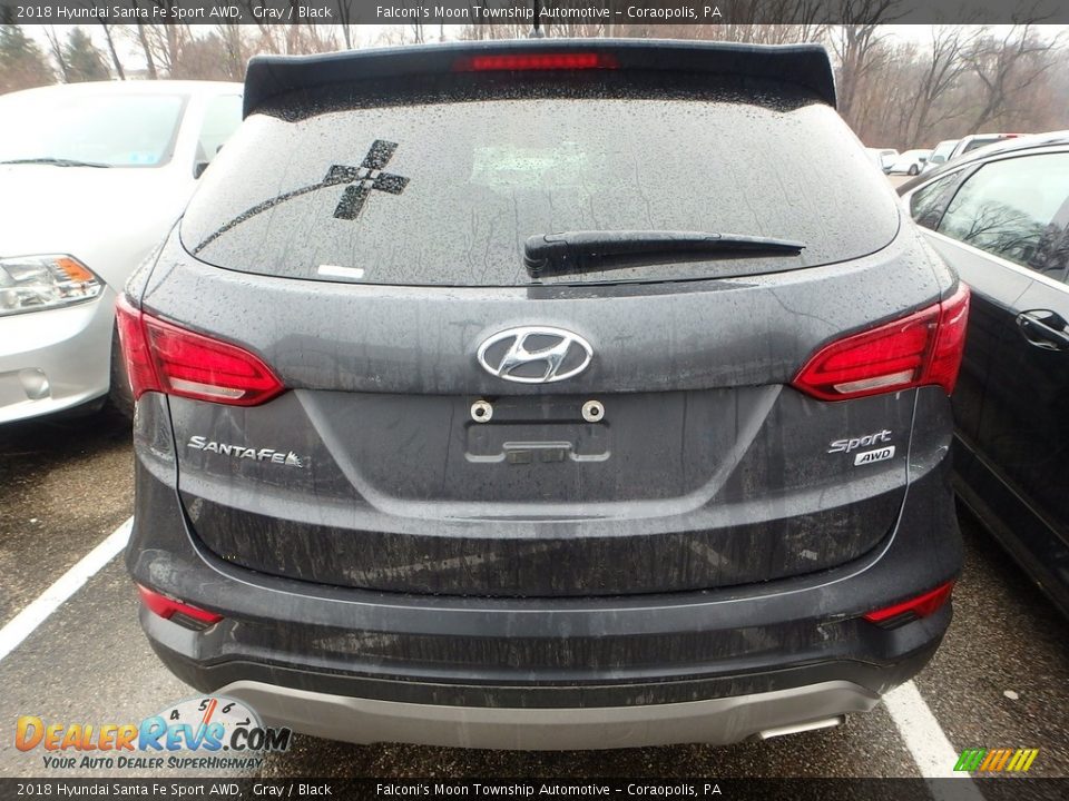 2018 Hyundai Santa Fe Sport AWD Gray / Black Photo #3