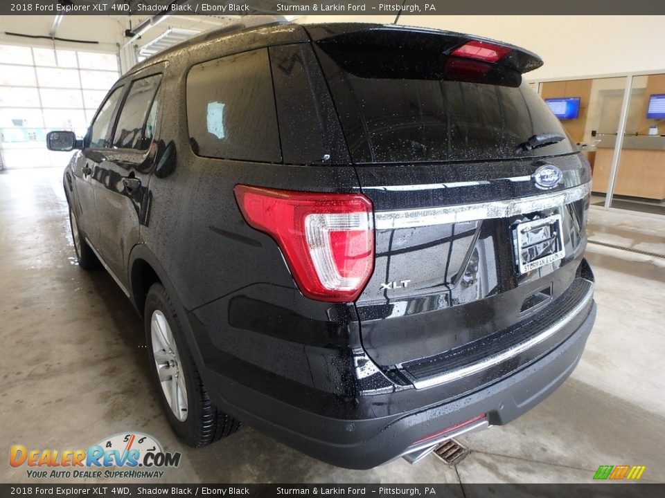 2018 Ford Explorer XLT 4WD Shadow Black / Ebony Black Photo #3