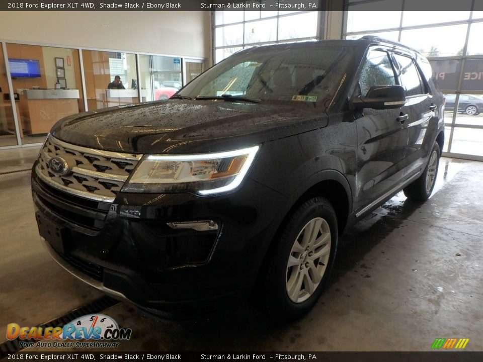 2018 Ford Explorer XLT 4WD Shadow Black / Ebony Black Photo #4