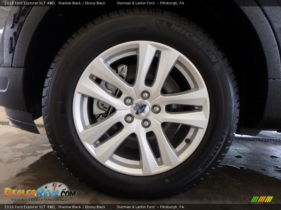 2018 Ford Explorer XLT 4WD Shadow Black / Ebony Black Photo #5