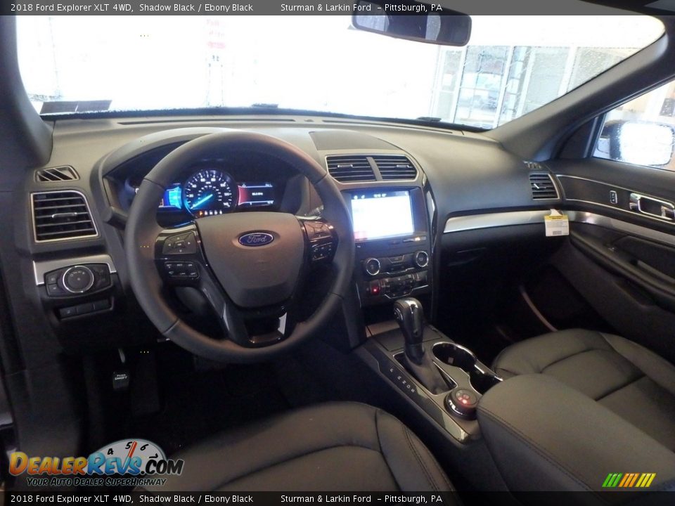 2018 Ford Explorer XLT 4WD Shadow Black / Ebony Black Photo #9