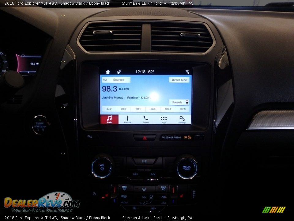 2018 Ford Explorer XLT 4WD Shadow Black / Ebony Black Photo #13