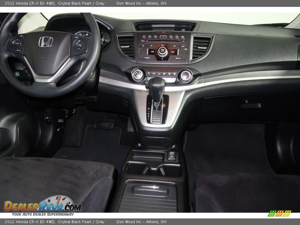 2012 Honda CR-V EX 4WD Crystal Black Pearl / Gray Photo #14