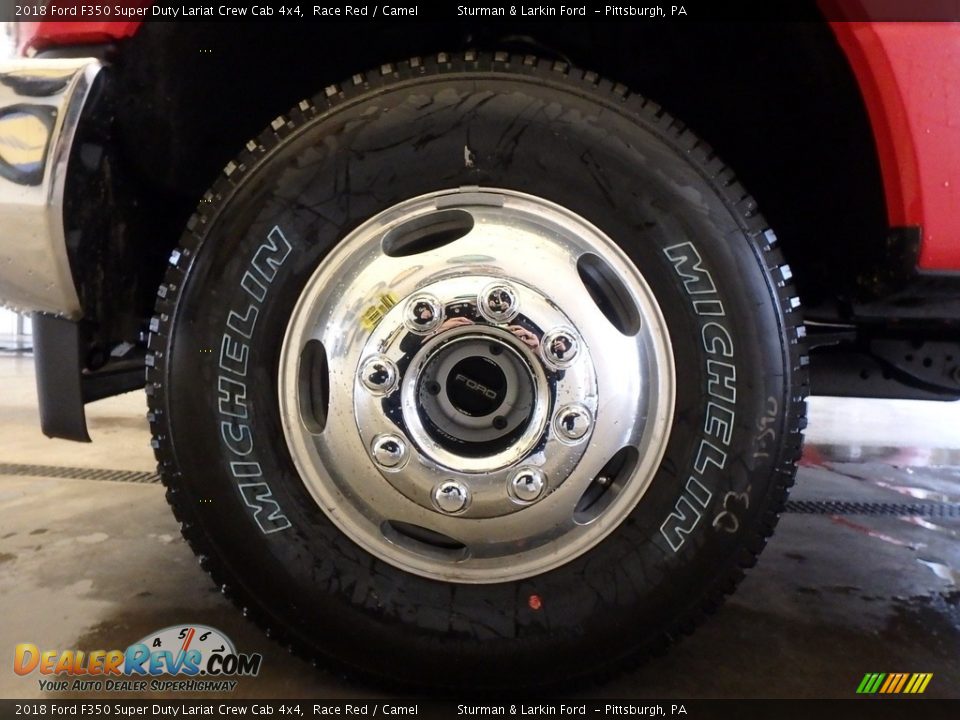 2018 Ford F350 Super Duty Lariat Crew Cab 4x4 Race Red / Camel Photo #5