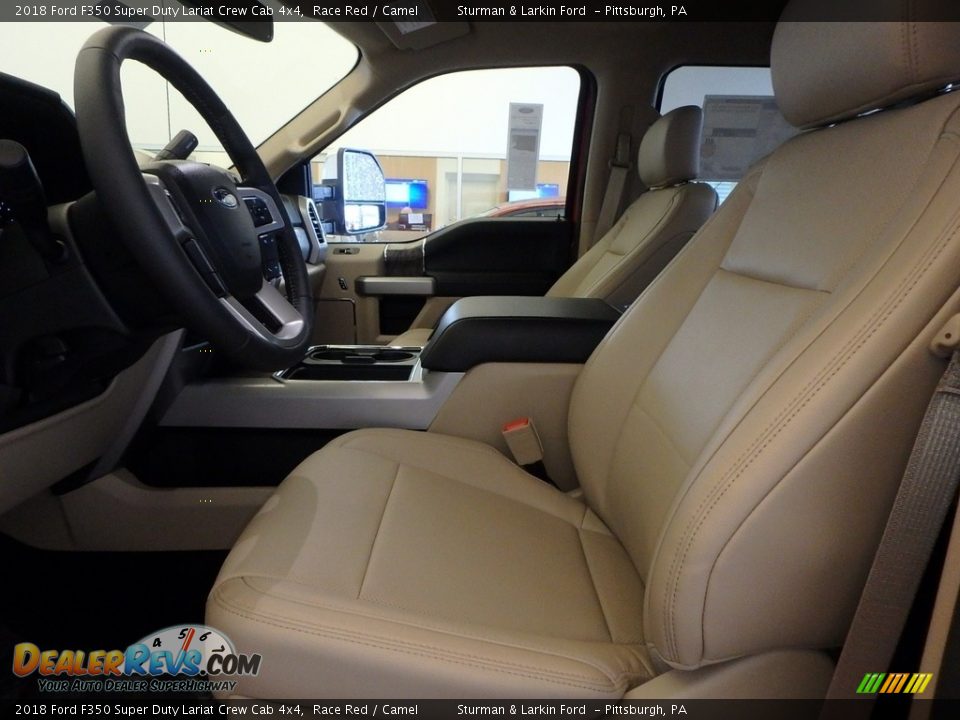 2018 Ford F350 Super Duty Lariat Crew Cab 4x4 Race Red / Camel Photo #6