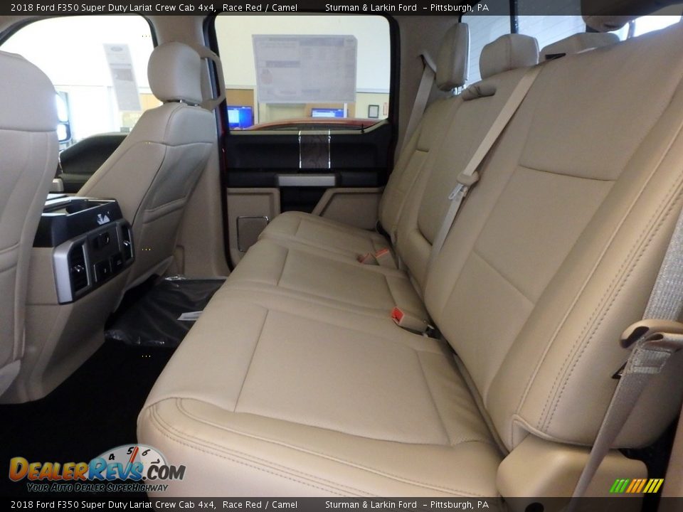 2018 Ford F350 Super Duty Lariat Crew Cab 4x4 Race Red / Camel Photo #7