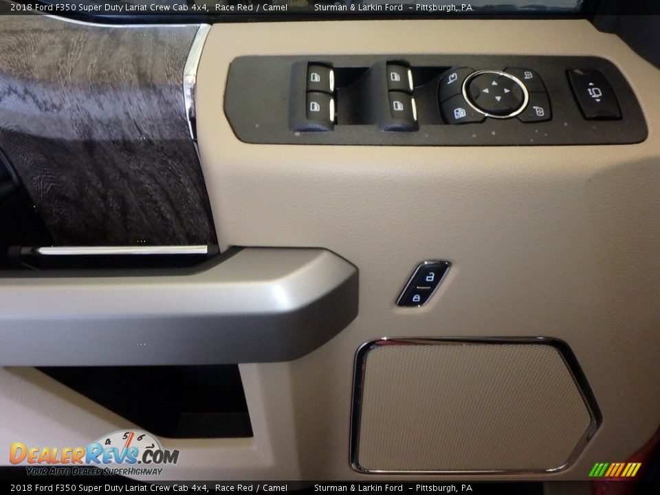 2018 Ford F350 Super Duty Lariat Crew Cab 4x4 Race Red / Camel Photo #9