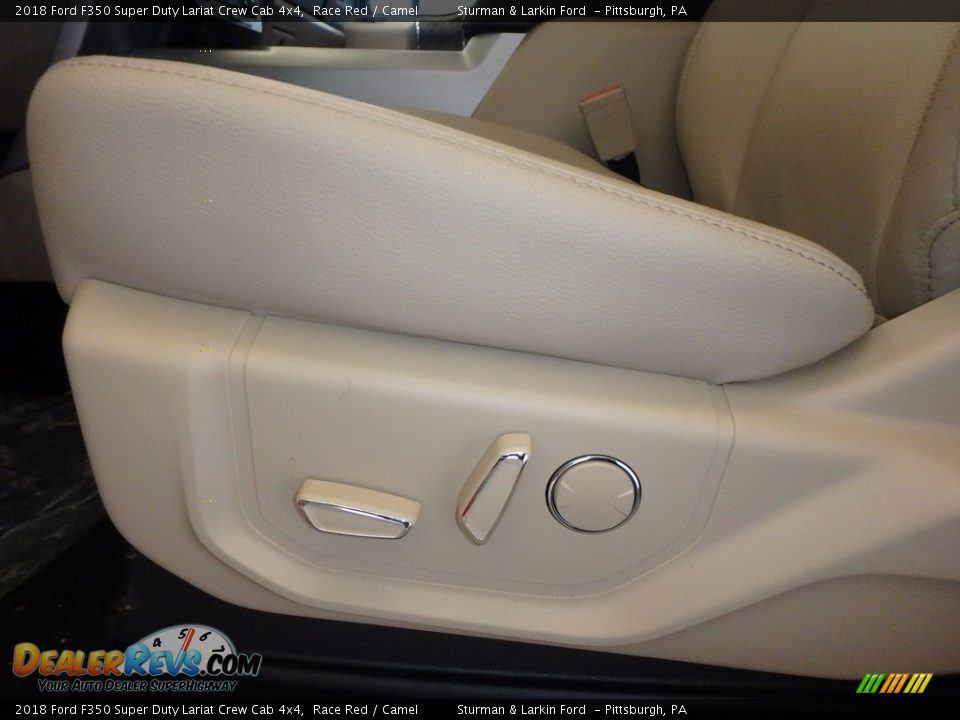 2018 Ford F350 Super Duty Lariat Crew Cab 4x4 Race Red / Camel Photo #11