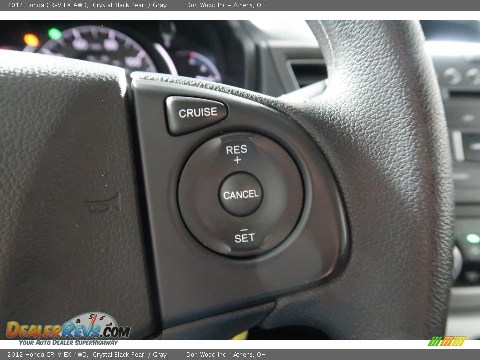 2012 Honda CR-V EX 4WD Crystal Black Pearl / Gray Photo #30