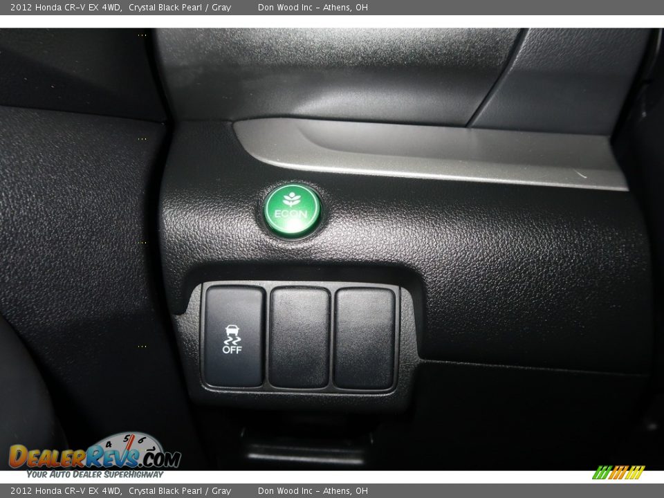 2012 Honda CR-V EX 4WD Crystal Black Pearl / Gray Photo #35