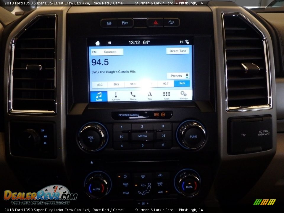 2018 Ford F350 Super Duty Lariat Crew Cab 4x4 Race Red / Camel Photo #13