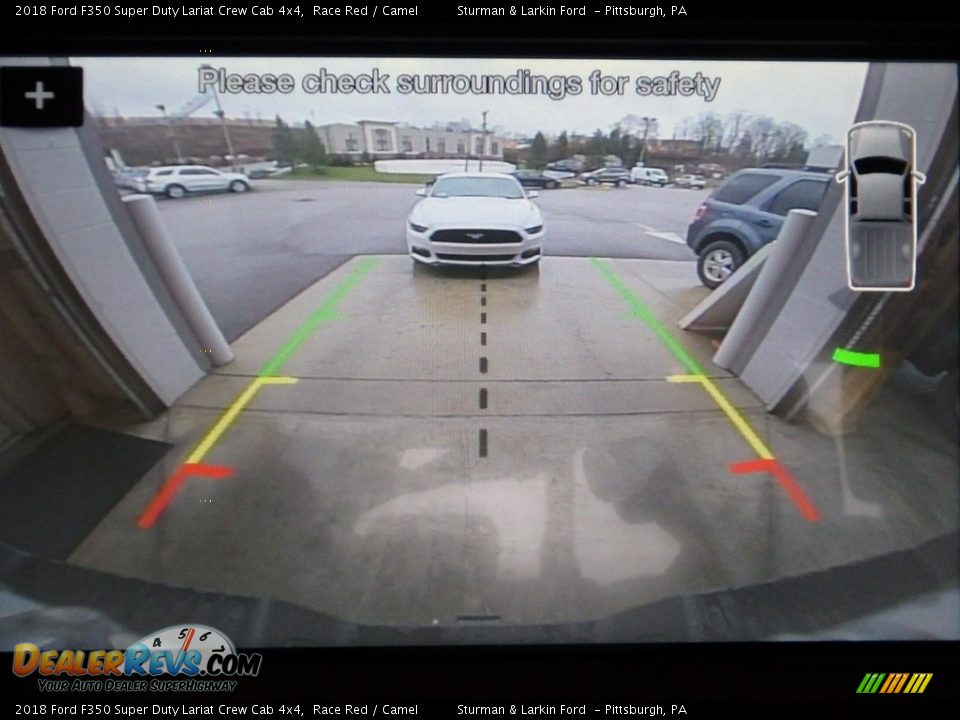 2018 Ford F350 Super Duty Lariat Crew Cab 4x4 Race Red / Camel Photo #14