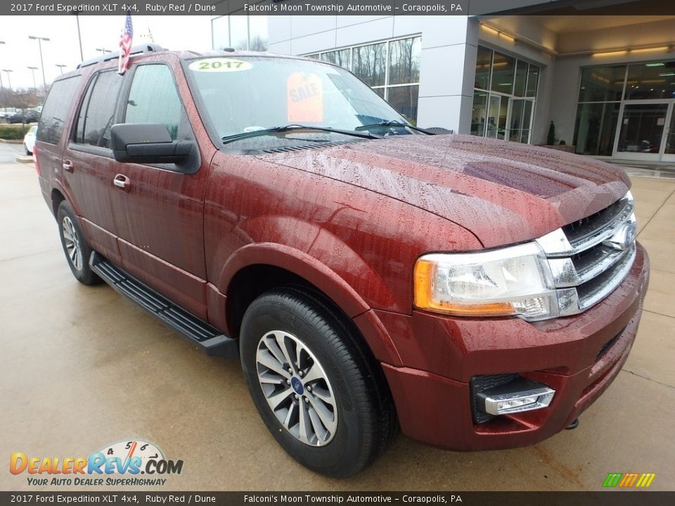 2017 Ford Expedition XLT 4x4 Ruby Red / Dune Photo #9