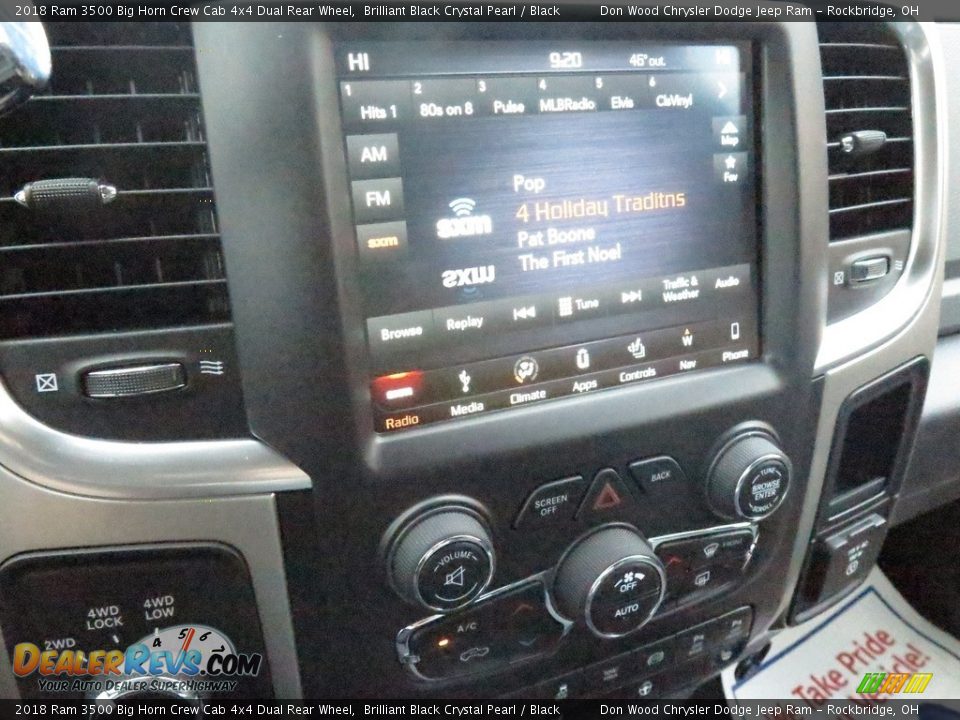 2018 Ram 3500 Big Horn Crew Cab 4x4 Dual Rear Wheel Brilliant Black Crystal Pearl / Black Photo #16