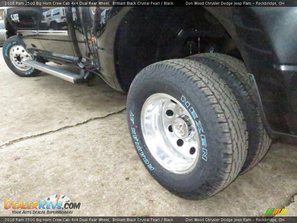 2018 Ram 3500 Big Horn Crew Cab 4x4 Dual Rear Wheel Brilliant Black Crystal Pearl / Black Photo #19