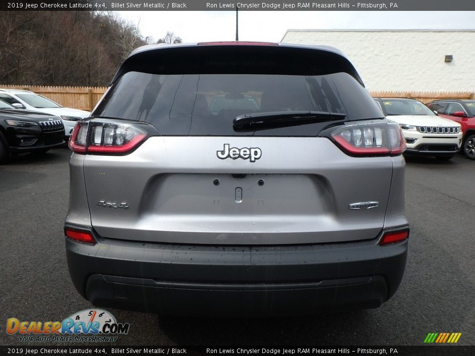 2019 Jeep Cherokee Latitude 4x4 Billet Silver Metallic / Black Photo #4