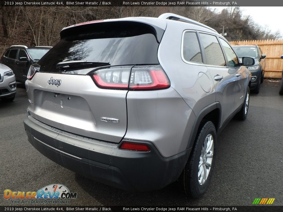 2019 Jeep Cherokee Latitude 4x4 Billet Silver Metallic / Black Photo #5