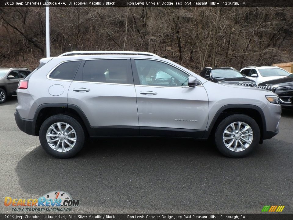 2019 Jeep Cherokee Latitude 4x4 Billet Silver Metallic / Black Photo #6