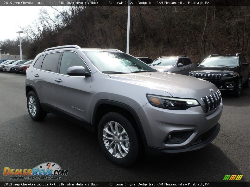 2019 Jeep Cherokee Latitude 4x4 Billet Silver Metallic / Black Photo #7