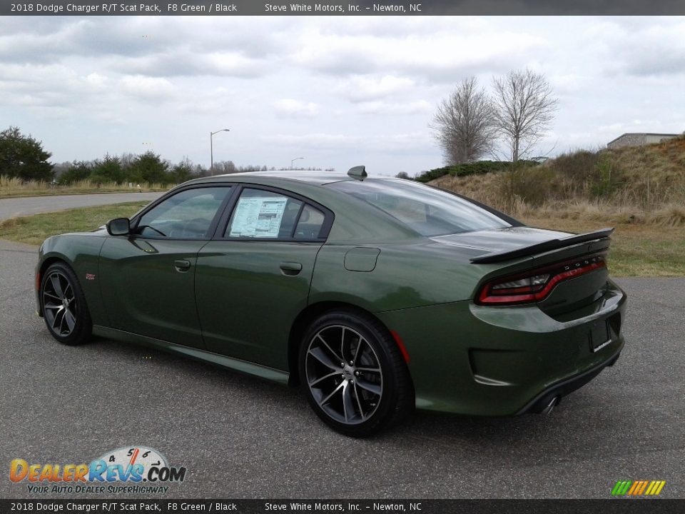 2018 Dodge Charger R/T Scat Pack F8 Green / Black Photo #8
