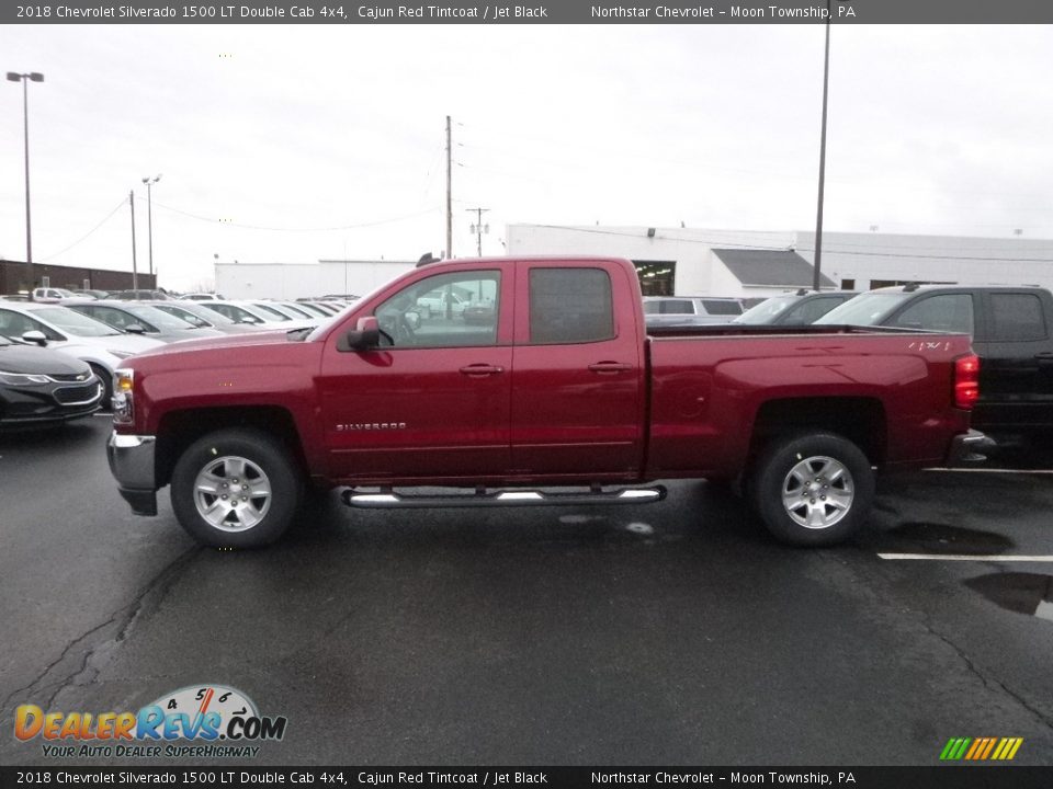 2018 Chevrolet Silverado 1500 LT Double Cab 4x4 Cajun Red Tintcoat / Jet Black Photo #2