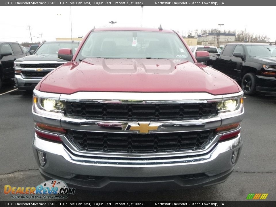 2018 Chevrolet Silverado 1500 LT Double Cab 4x4 Cajun Red Tintcoat / Jet Black Photo #8