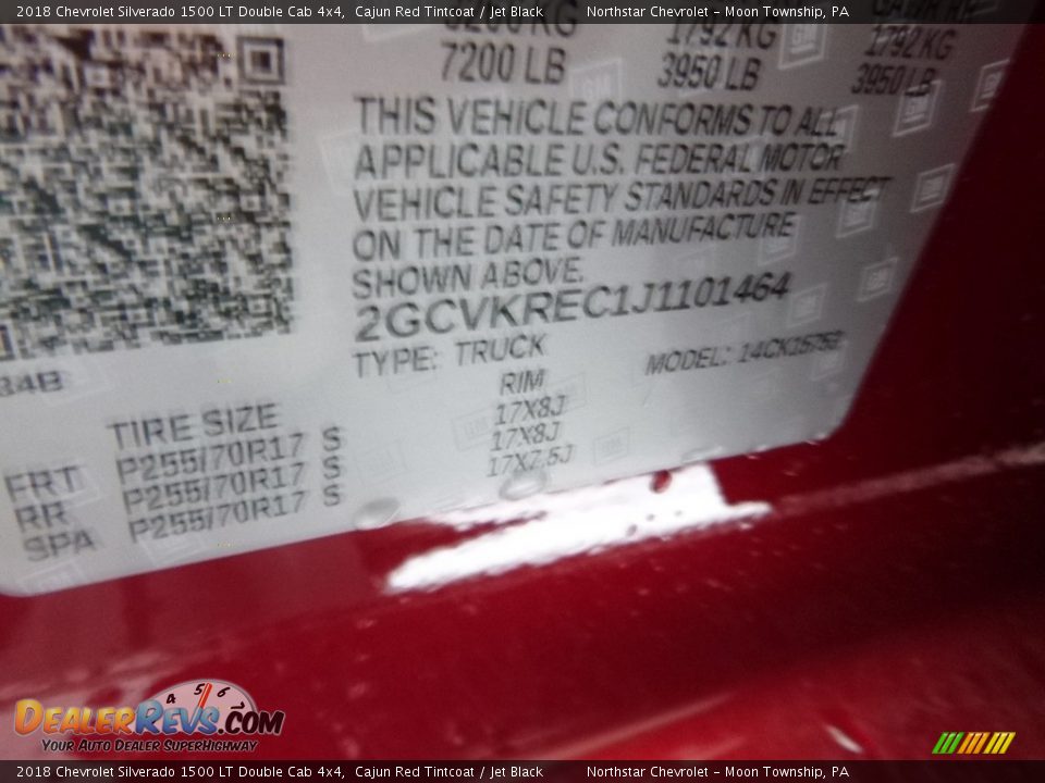 2018 Chevrolet Silverado 1500 LT Double Cab 4x4 Cajun Red Tintcoat / Jet Black Photo #16