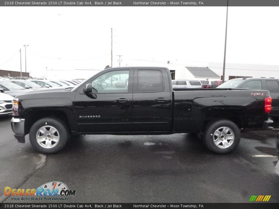 Black 2018 Chevrolet Silverado 1500 LT Double Cab 4x4 Photo #2